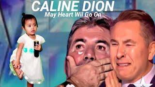 American Got Talent|Cut Baby The best singer sang the song"Caline Dion" making the judges cry