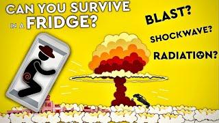 Can You SURVIVE A NUCLEAR BLAST In A FRIDGE?! #moviemyths #debunked #indianajones