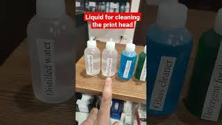 Liquids for cleaning the print head