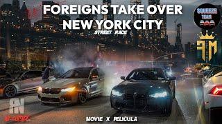 M5 F90 VS M4 G82 BMWS VS AMG RACING NEW YORK CITY FOREIGNS TAKEOVER THE STREET SQUEEZE TEAM MBOX