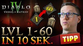 LVL 60 mit 2. Char in 10 SEKUNDEN? GENIALER TRICK!