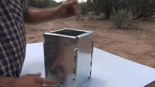 Ultimate Gasifier Camp Stove - No need to pack fuel, folds flat to fit in your camping gear!!!