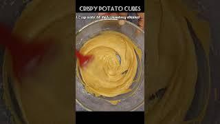 Tasty Quick Fried Potato Snack | Crispy Potato Cubes | #shorts