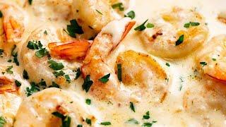 Creamy Garlic Prawns (Shrimp)