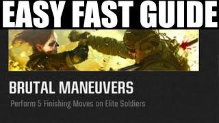 "Brutal Maneuvers" challenge guide - How to "perform 5 finishing moves on elite soldiers" Bo6