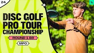 2024 Disc Golf Pro Tour Championship | MPO R1B9 | Buhr, Wysocki, Anttila, Heimburg | JomezPro