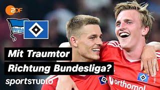 Hertha BSC - HSV Highlights | Bundesliga, Relegation Hinspiel 2021/22 | sportstudio