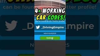 DRIVING EMPIRE 4 NEW CAR CODES ROBLOX 2025! (WORKING NOW) #drivingempire   #roblox