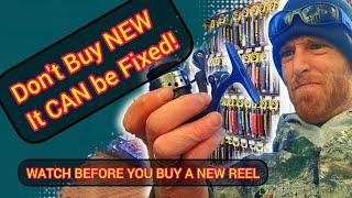 FIX A Sticky Reel - DONT Buy a New Reel, Just Make The Old Reel Smooth