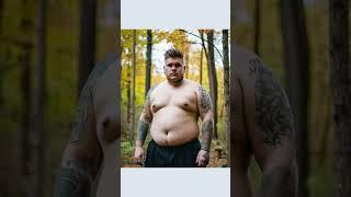 AI Images of Shirtless Fat Men