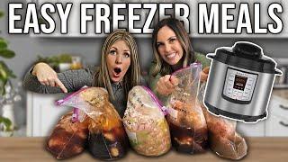 5 EASY Freezer Meals in 30 Minutes - Instant Pot or Slow Cooker