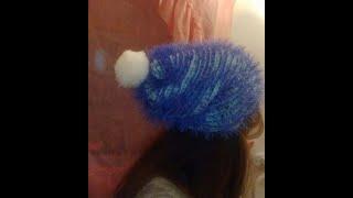 Slouch hat w fun fur and pom size small adult