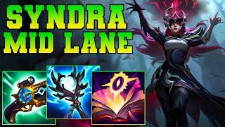 LOL Syndra Guide Gameplay S14 ! Syndra Mid Build Season 14 !! League Of Legends Syndra Patch- 14.20