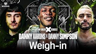 MISFITS & DAZN X SERIES 017: DANNY AARONS VS. DANNY SIMPSON & KSI CONCERT WEIGH IN LIVESTREAM