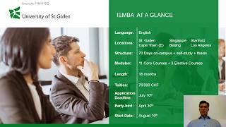 International EMBA HSG Info Session