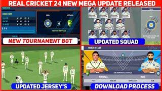 Real Cricket 24 New Update Released | BGT Special Update | New Tournament & Jersey | Rc24 Update