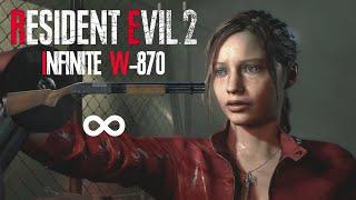 Resident Evil 2 Remake - Infinite W-870 with Claire in Hardcore Full Gameplay