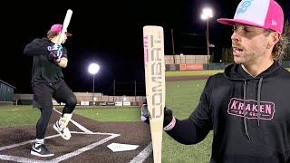 Hitting with the 2025 Combat "Spec A1 Sandstorm" | BBCOR Baseball Bat Review