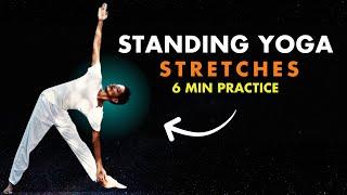 6 min Standing Morning Yoga Stretch | Morning Stretch Standing #morning #streching