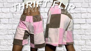 THRIFT FLIP - DIY PATCHWORK SHORTS + TIE DYE BLEACH SHIRT | iamEgypt