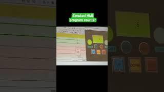 HMI Simulation || CX Designer feat Programmer || Praktik PLC #shorts #viral #smkbisa #plc #electric