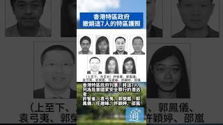 這7人的香港特區護照被撤銷 #香港 #香港國安法