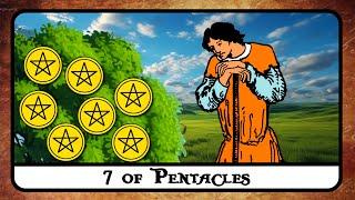 7 of Pentacles Tarot Card Meaning  Reversed, Secrets, History 