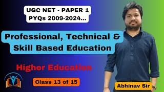 Professional, Technical and Skill Based Edu - Higher Education - UGC NET Paper 1 - Class 13 of 15