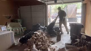 Construction debris removal in Bedford, Texas!! Part 2