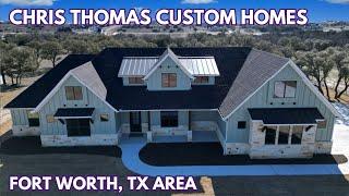 Tour a Chris Thomas Custom Home in Eagle's Bluff in Weatherford TX - 2 Acres in Brock ISD