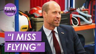 Nostalgic Prince William Visits Air Ambulance Service in Wales