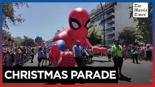 Giant balloons fill the sky with magic at the start of Chile's Christmas season