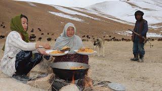 A Day in the Life of Shepherds in the High Mountains | Cooking Traditional Village Style Food