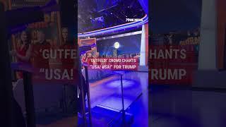 'Gutfeld!' crowd chants "USA! USA!" for Trump