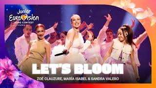 Let's Bloom - Zoé Clauzure, María Isabel & Sandra Valero | #JESC2024 Flag Parade