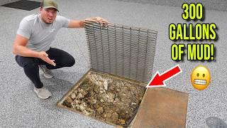 Cleaning 300 Gallons of MUD Out of my Drain Pit!