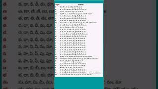 తెలుగు అక్షరం గుణింతాలు || Telugu Letters || Telugu Guninthaalu