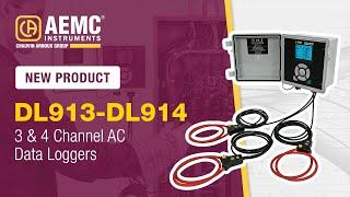 The New AEMC® Instruments Data Loggers Models DL913 & DL914