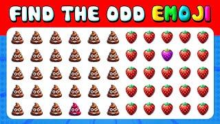 223 Puzzles for GENIUS | Find the ODD One Out - Emoji Quiz 2025  Easy, Medium, Hard Levels