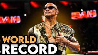 Dwayne "The Rock" Johnson sets a new Guinness Book World Record