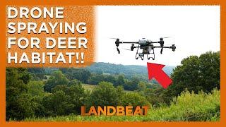 Unique Deer habitat Management! | Drone Spraying For Wildlife