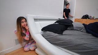 I Snuck into My Boyfriends Bedroom for 24 Hours... (CAUGHT)