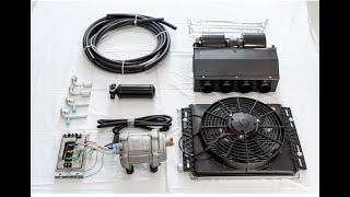 Universal 12V 24V A/C air conditioner electric compressor under dash universal air conditioner car