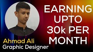 Mr  Ahmed Ali Graphic Designing Student Review for Microtech Institute Sialkot