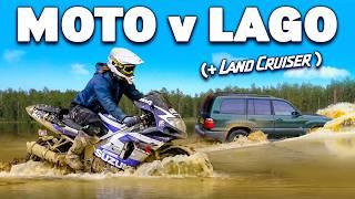 Toyota Land Cruiser vs Suzuki GSXR: CORRIDA OFF-ROAD!