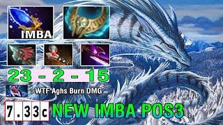 New Imba [Winter Wyvern] Offlane Carry Game Brutal Damage With Aghs Burn + Revenants Dota2 7.33C