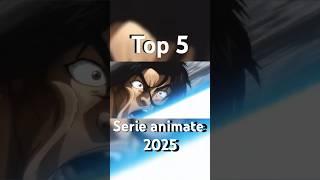 top 5 serie animate più attese del 2025  #anime #manga #jujutsukaisen #shorts #fumetti #memeita