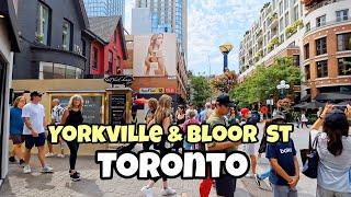 Toronto Downtown Bloor St And Yorkville Village Walking Tour Toronto Canada 4K