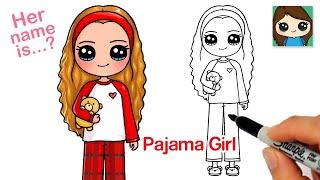 How to Draw a Cute Girl in Pajamas