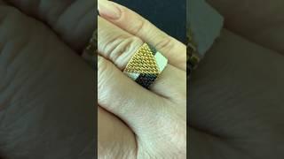 DIYPeyote stitch ring design  #DIY #jewelry